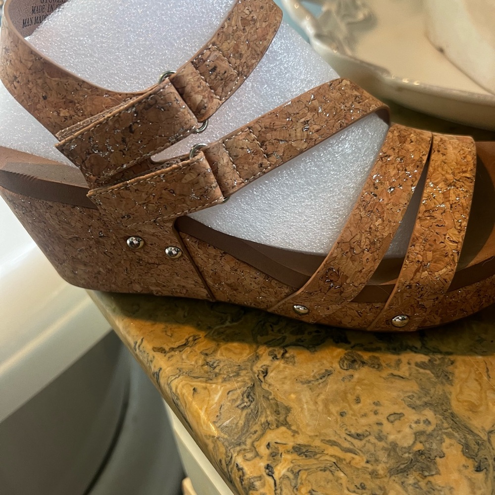 Women’s size 9 Corky Glitter Cork Sandals New
